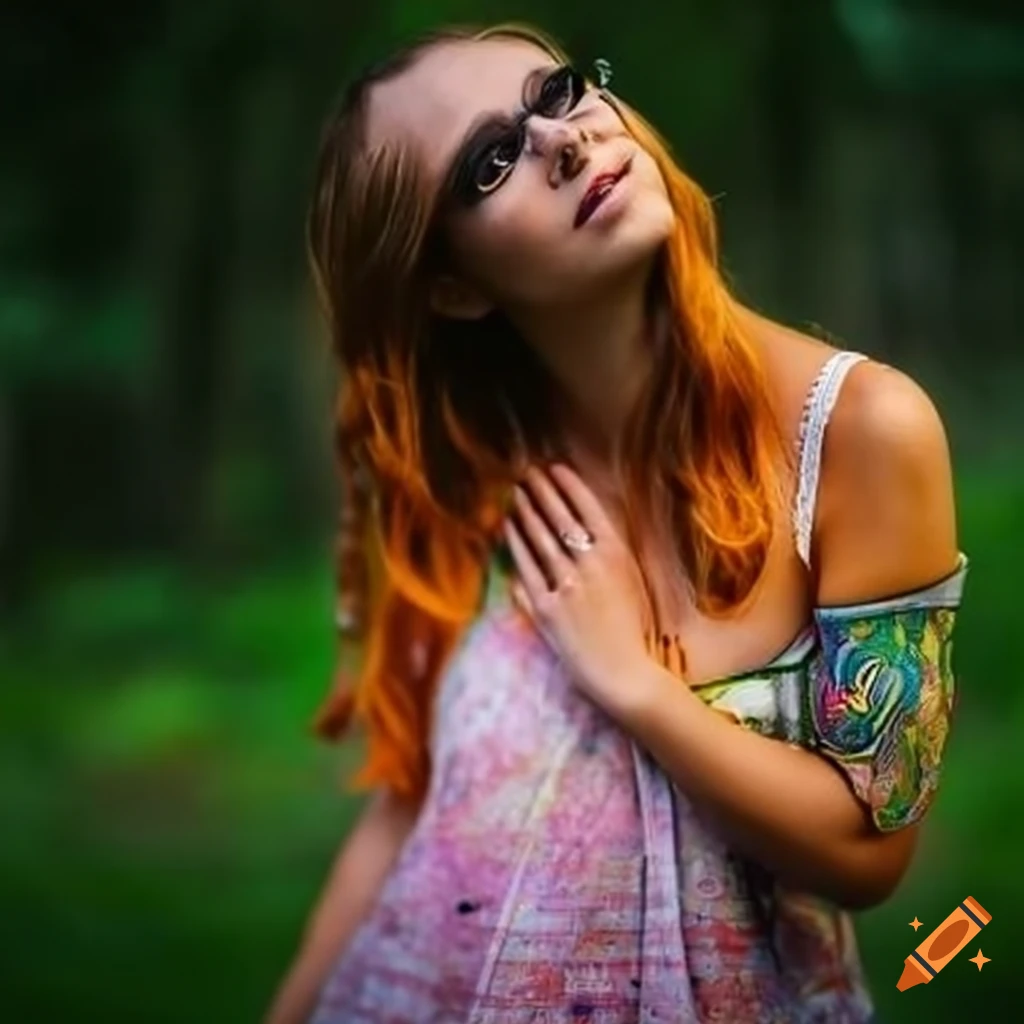 vibrant and hippie artwork