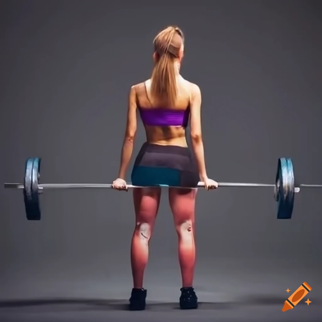 fit girl lifting heavy weight