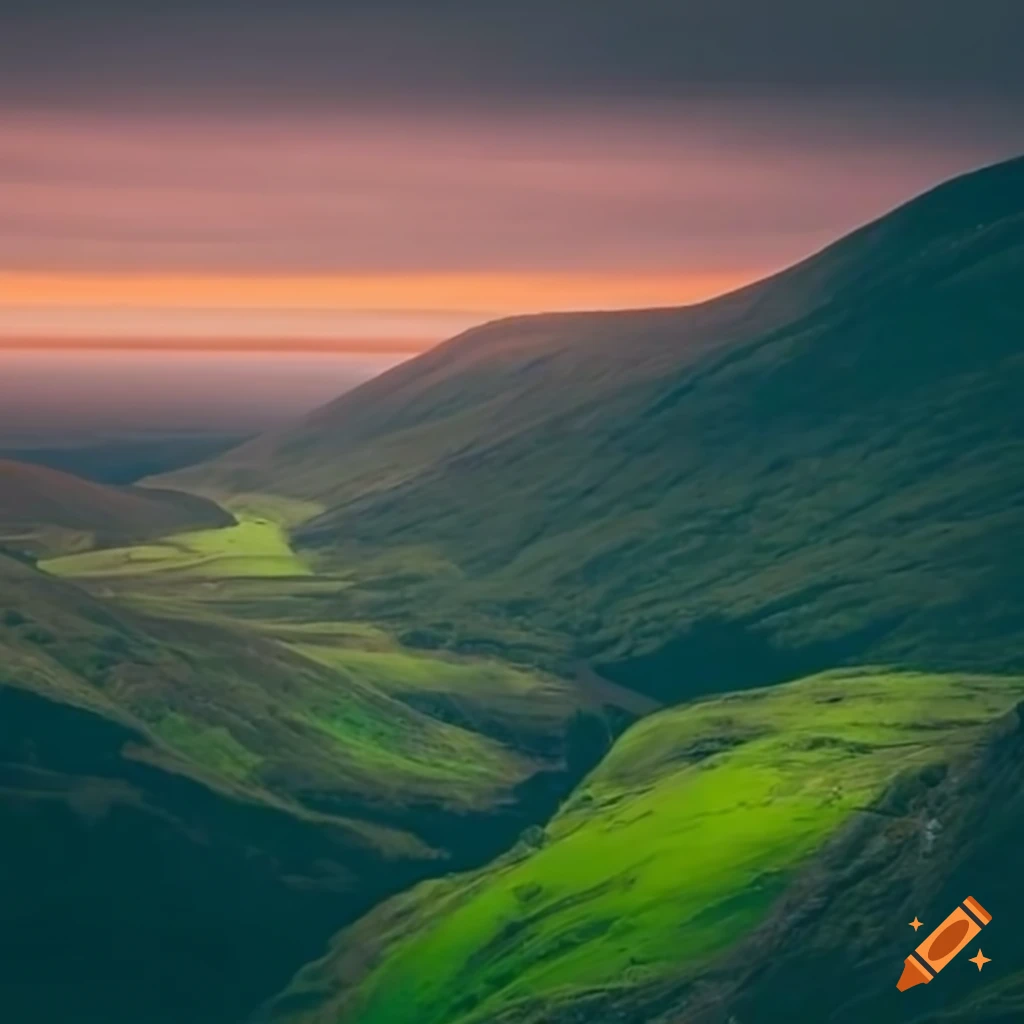 scenic view of a mysterious city in Scotland