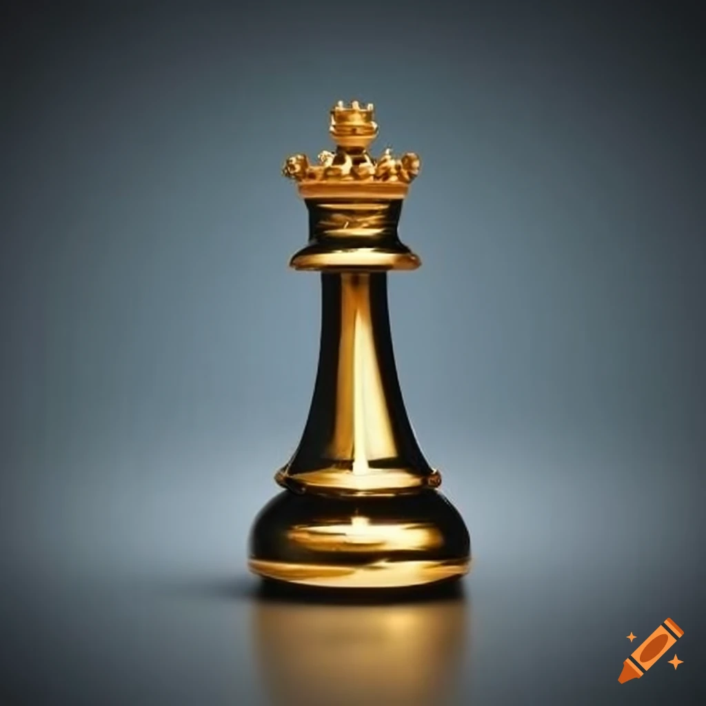 Queen Chess Piece 24K Gold