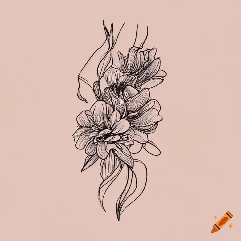 RenyTattoos — Black and Grey Floral Tattoos