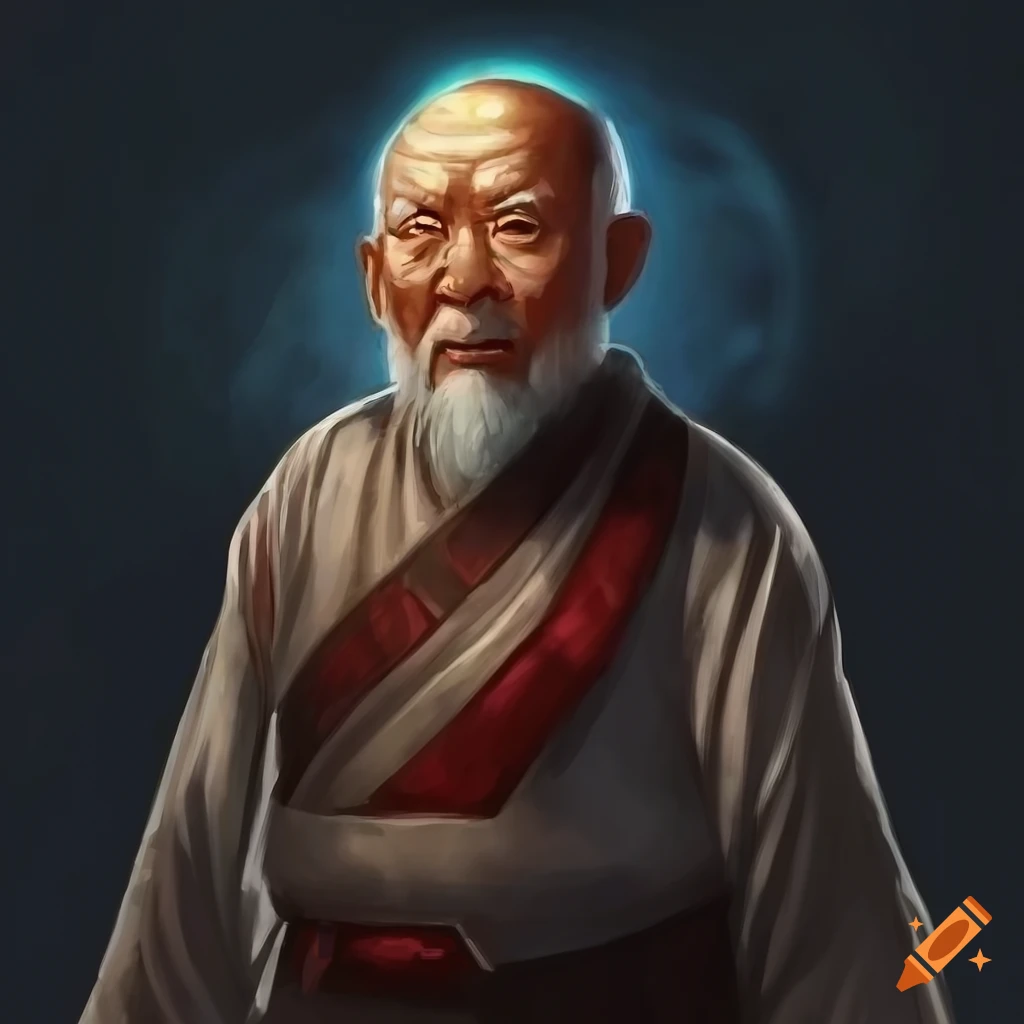 Asian Man With Long White Beard In Ancient Chinese Clothes On Craiyon