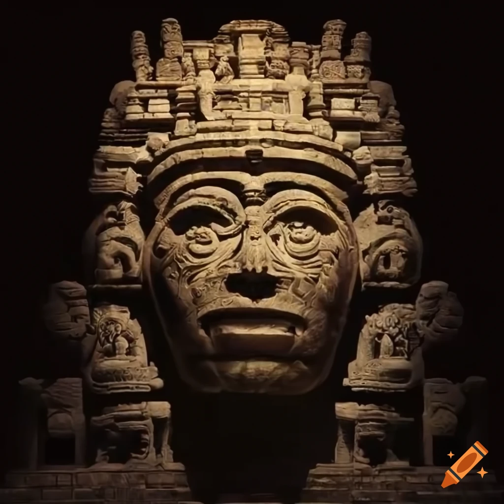 Photo of a maya temple