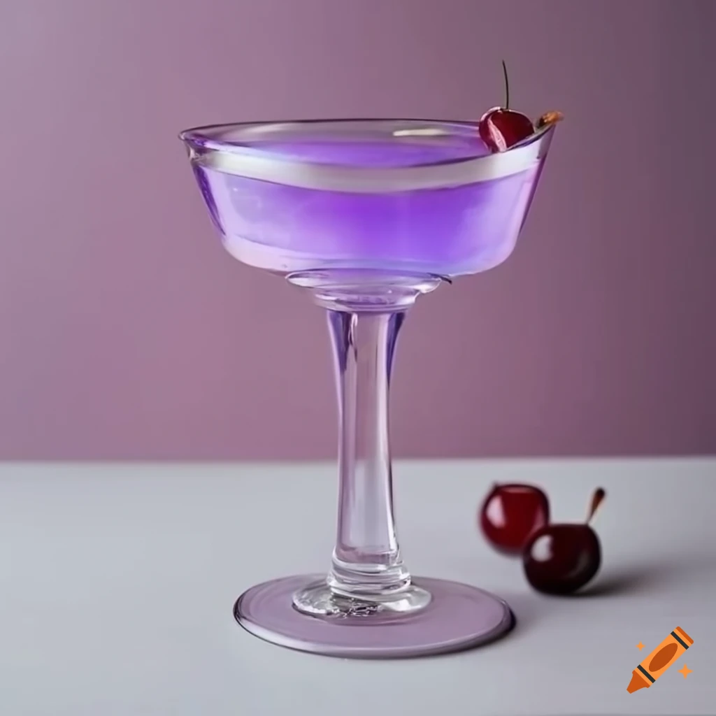Cocktail with cherry on top