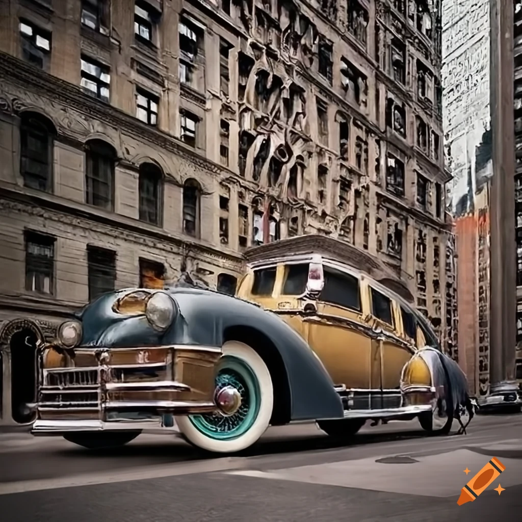 steampunk-inspired cityscape of New York City