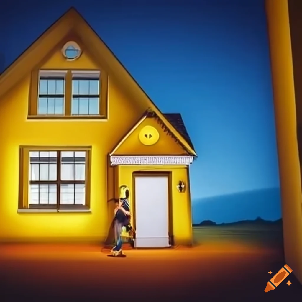 Emoji of entering a house on Craiyon