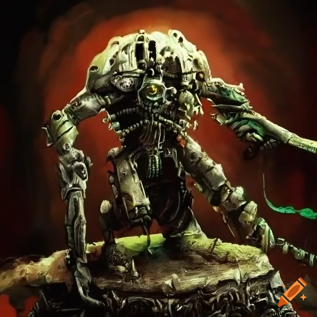 Image of a death guard from warhammer 40k on Craiyon