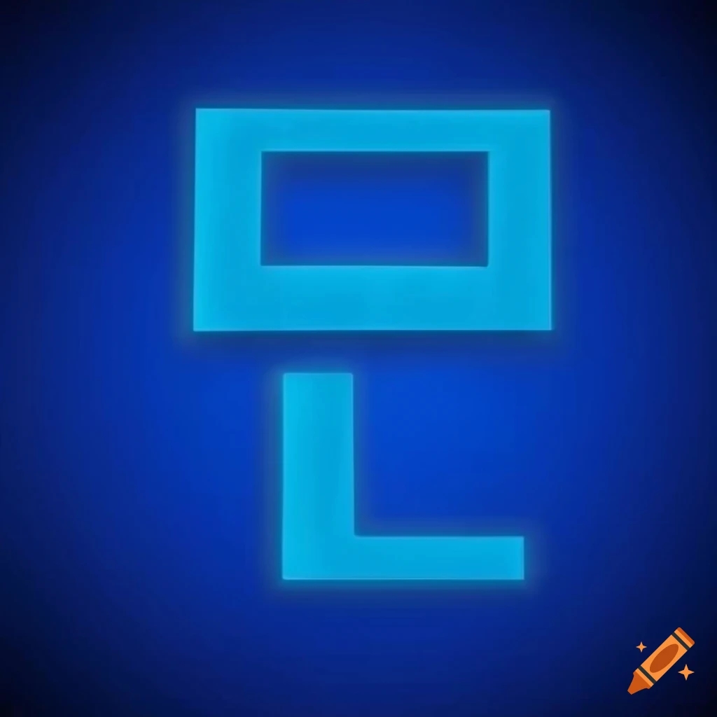 vibrant blue background with letter K