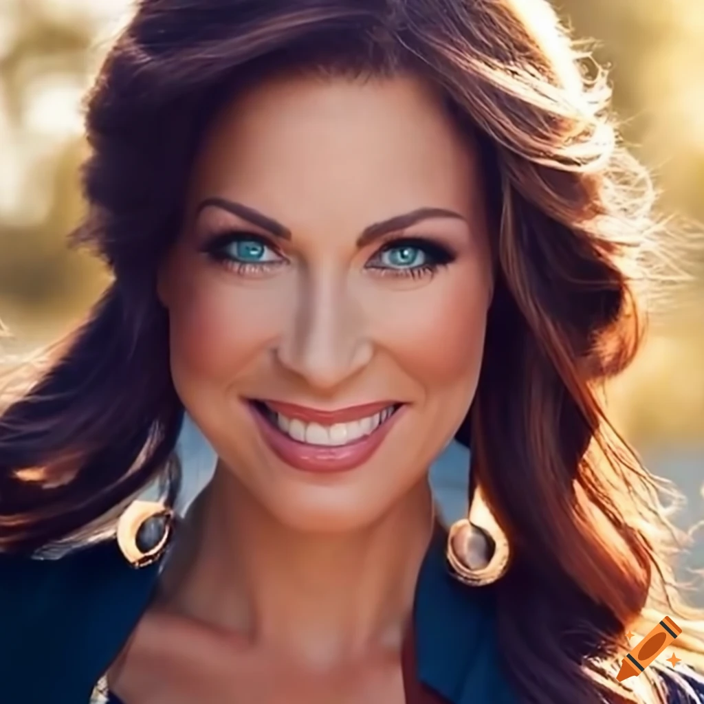 Darya folsom, news anchor on Craiyon