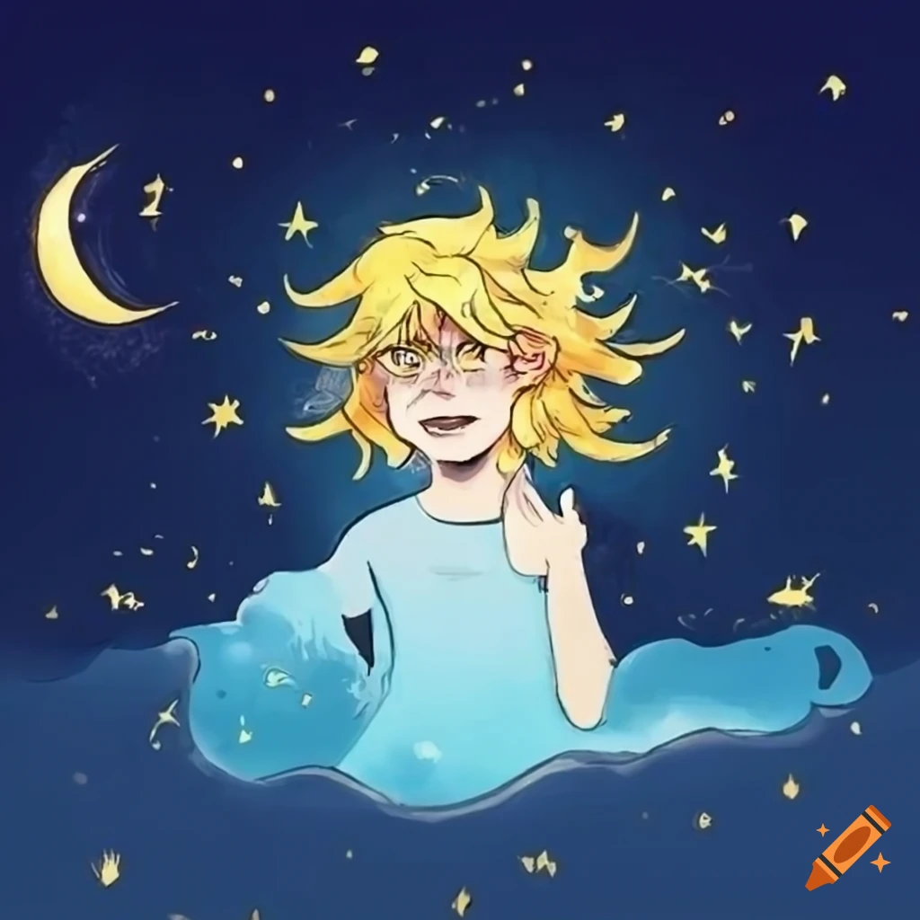 doodles of the Sun and the Moon
