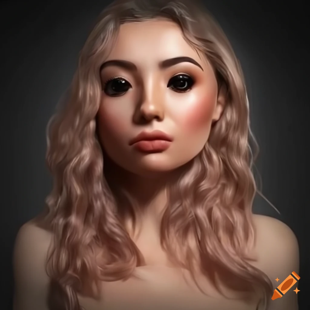 detailed Funko Pop-style portrait of a woman