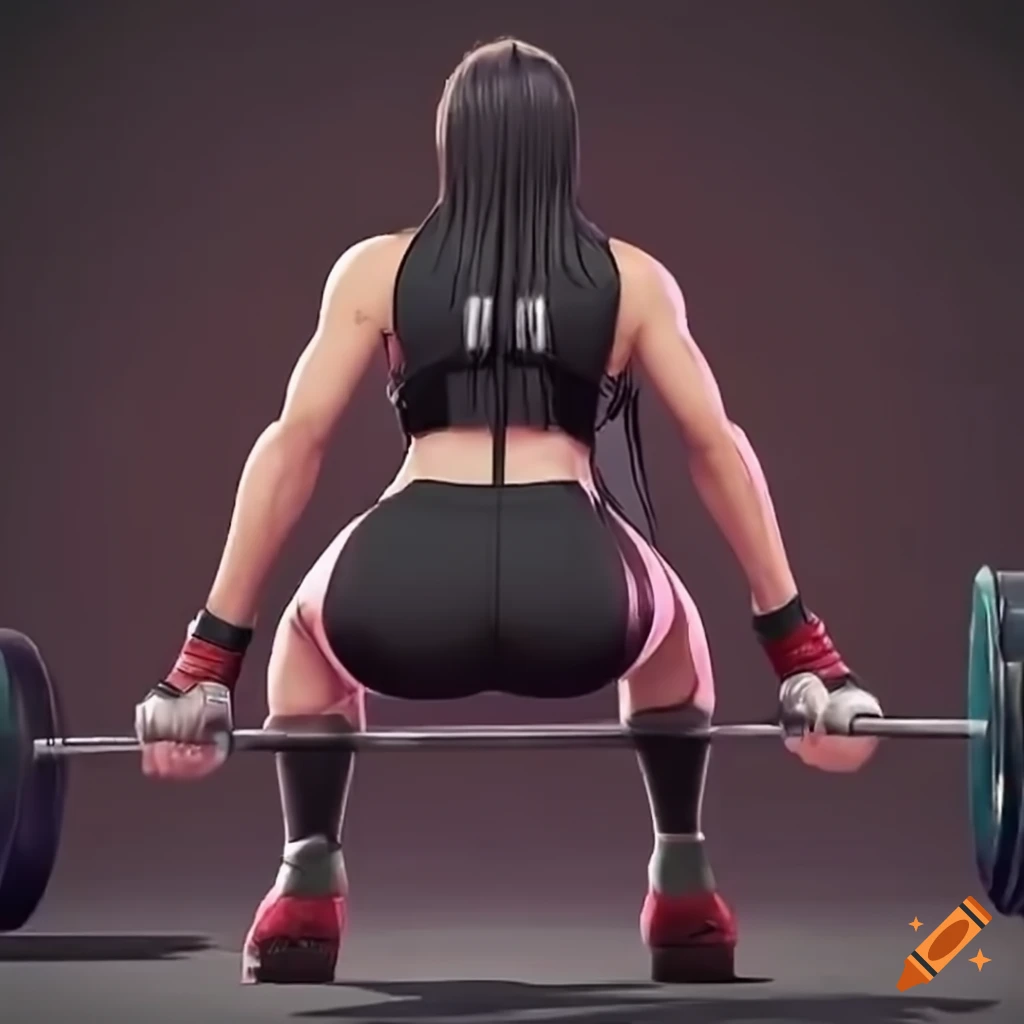 Tifa Lockhart showcasing her extraordinary strength