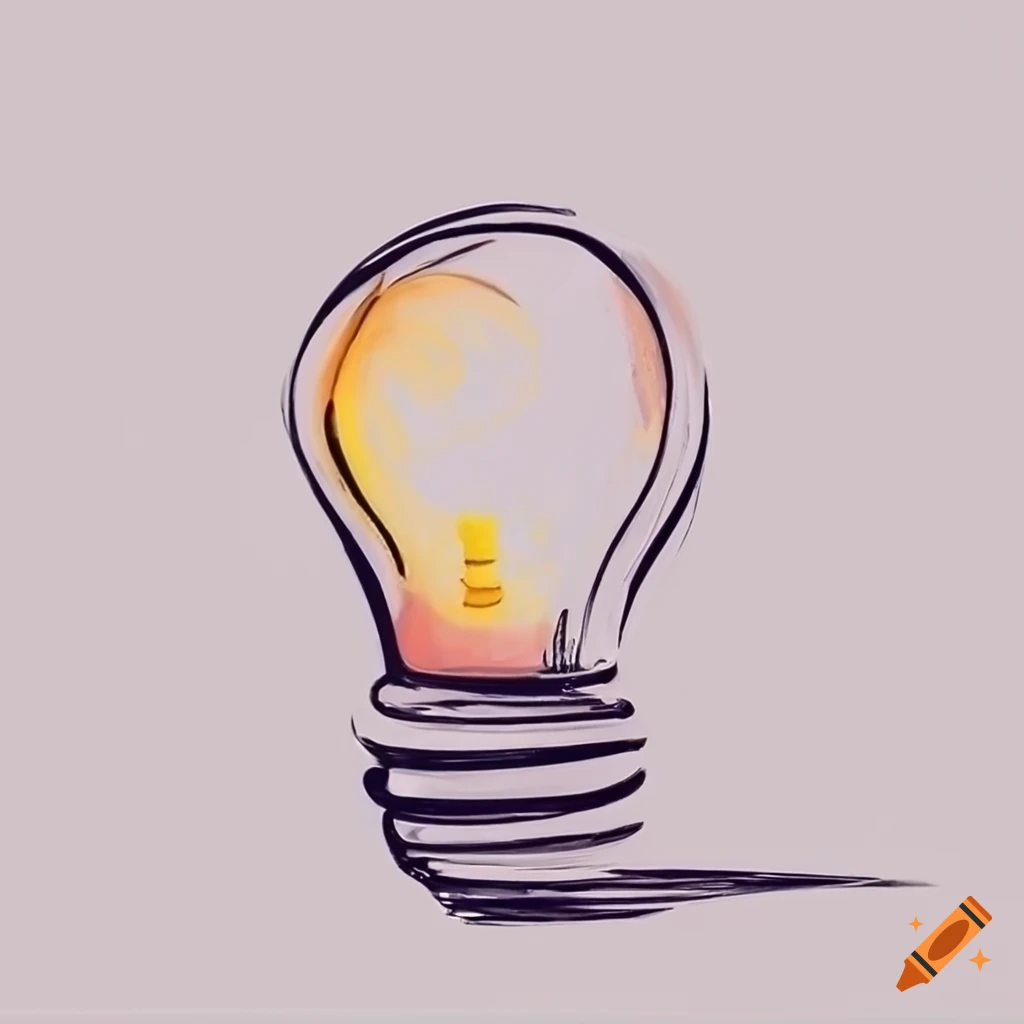 Light Bulb Drawing | TikTok