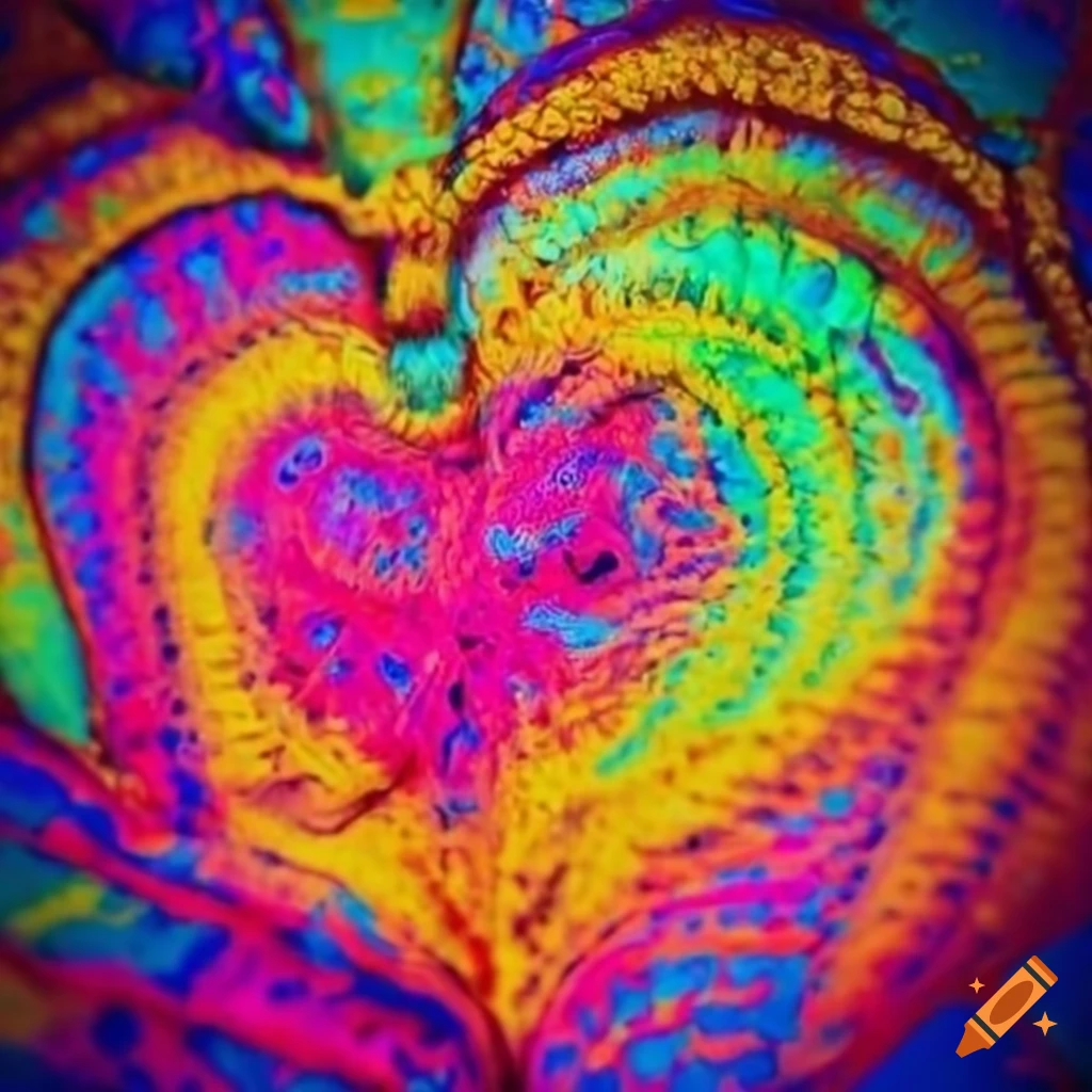 vibrant and hippie artwork