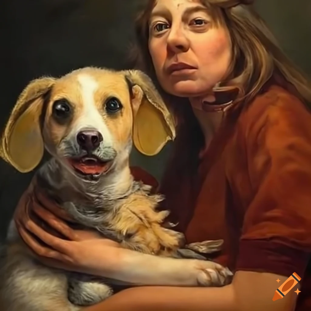 person cuddling a rescued animal
