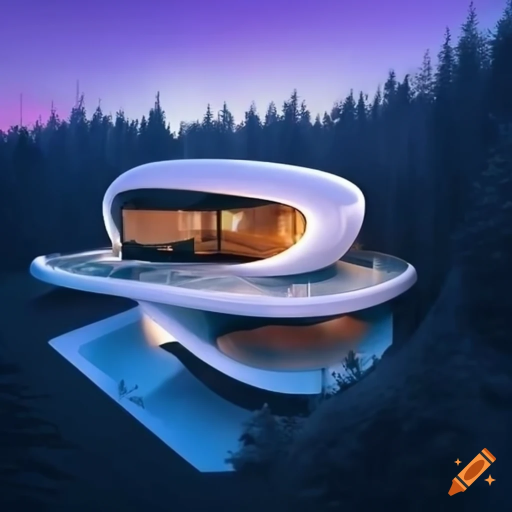 Futuristic Home Exterior Design On Craiyon