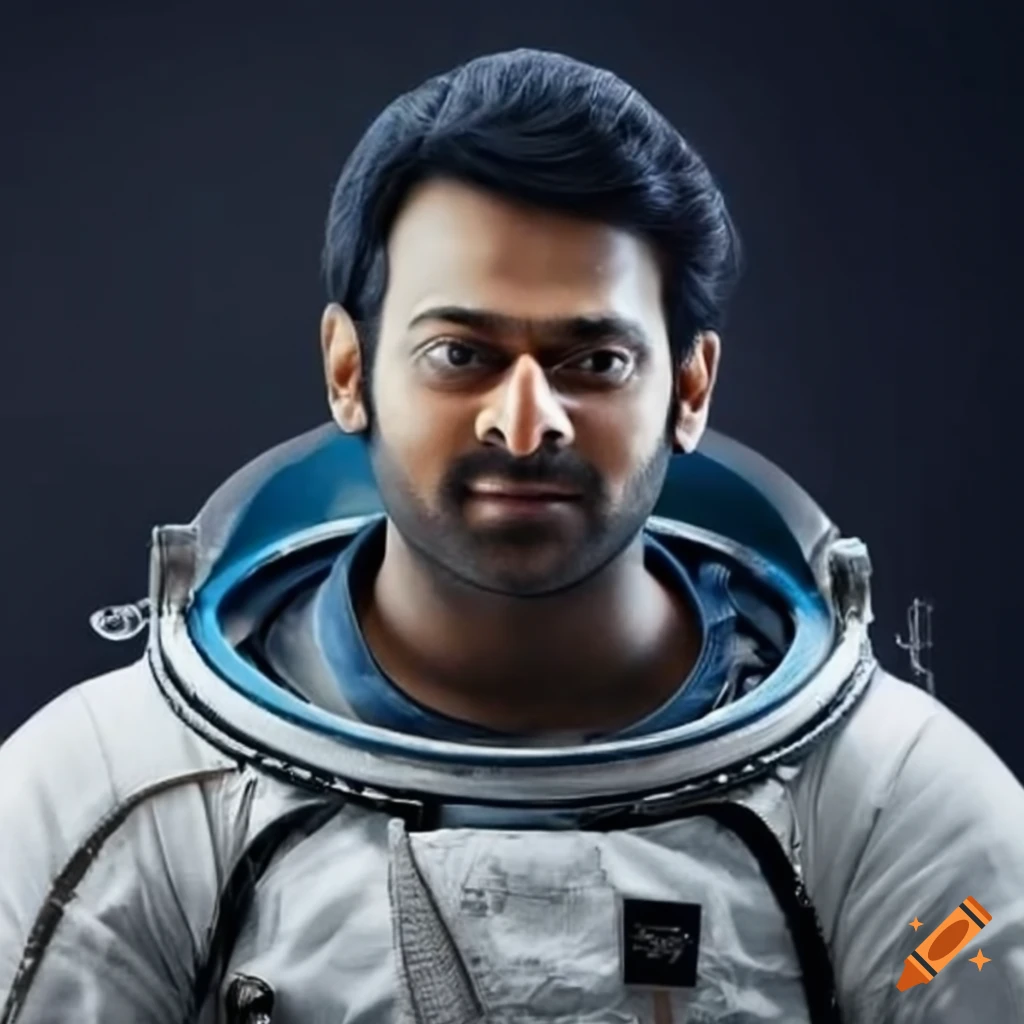 Image of prabhas as an astronaut