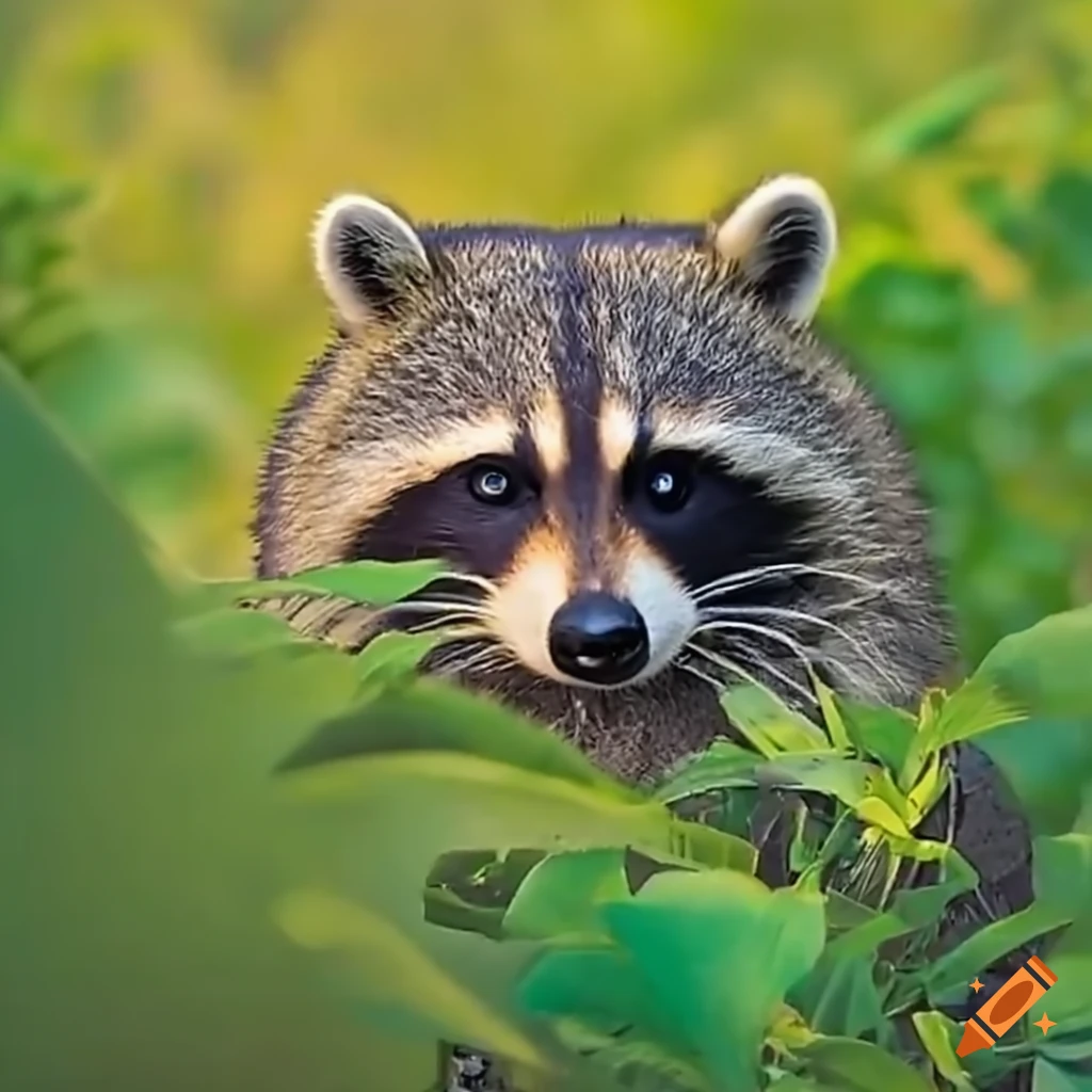Funny image of raccoons driving a tractor on Craiyon