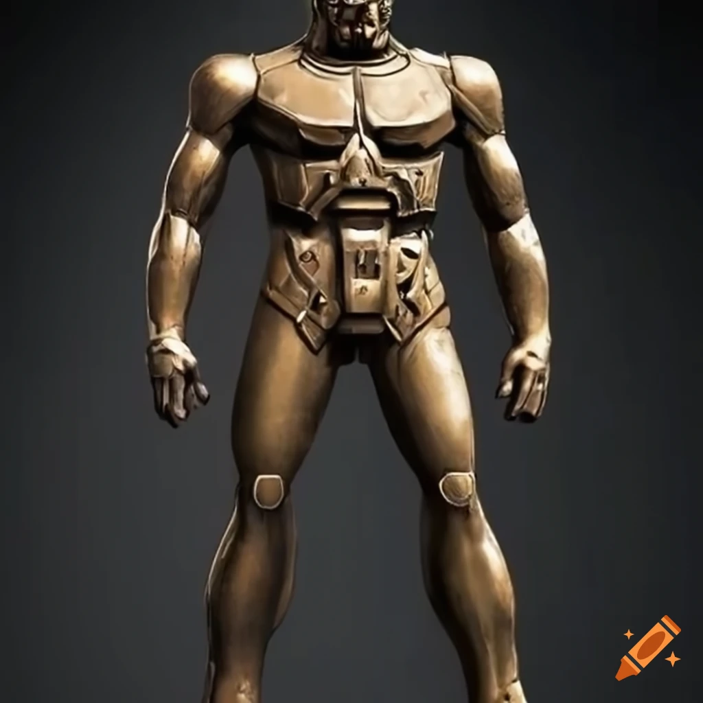 reimagined 1980s Gundam version of Talos