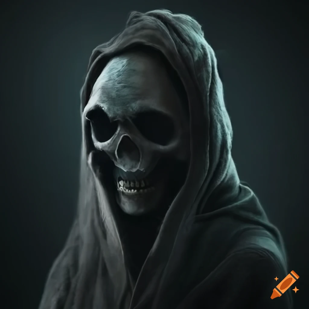 Haunting depiction of the grim reaper on Craiyon