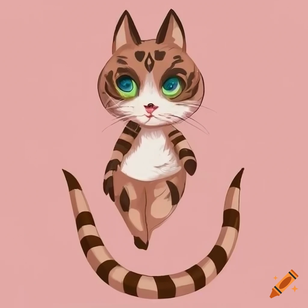 anthropomorphic female cat illustration
