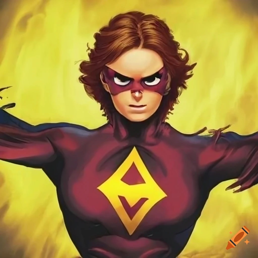 Canary bird superhero illustration