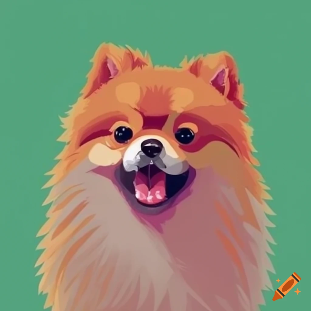 graphic-design-of-a-cute-pomeranian-for-a-t-shirt-on-craiyon