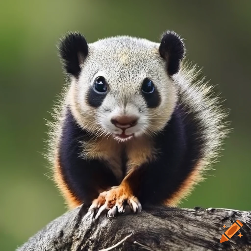 image of a panda squirrel hybrid