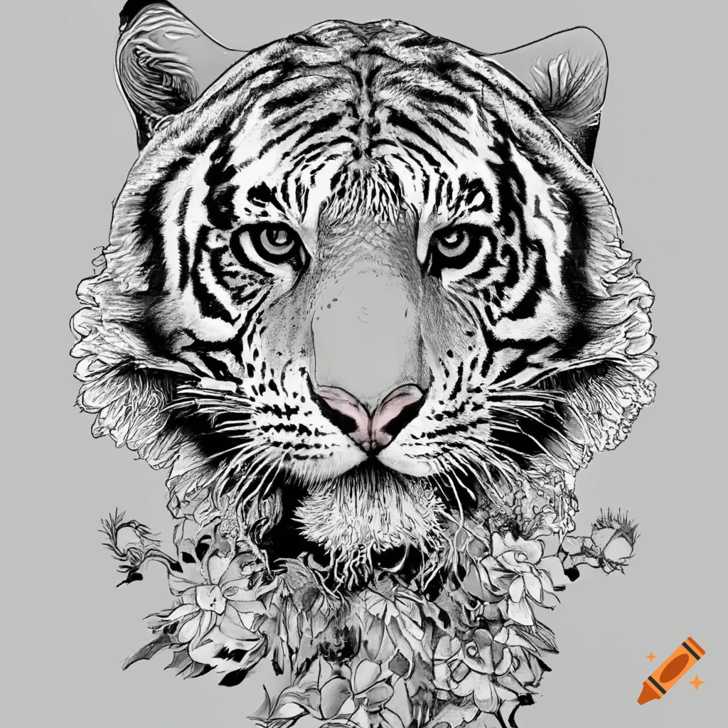 Traditional Japanese Tiger Tattoo Designchinese Tiger Stock Vector (Royalty  Free) 1810489708 | Shutterstock