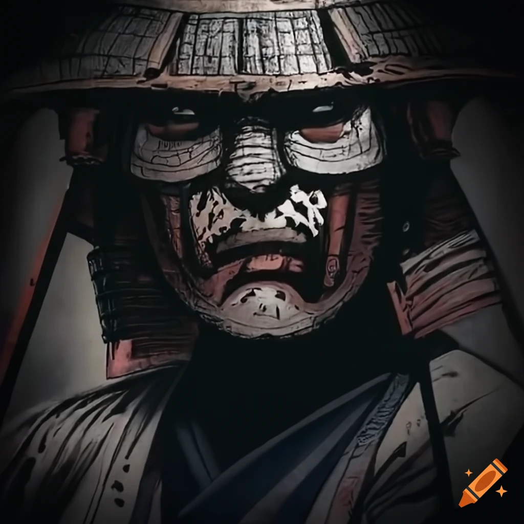 High definition image of two samurai about to duel on Craiyon