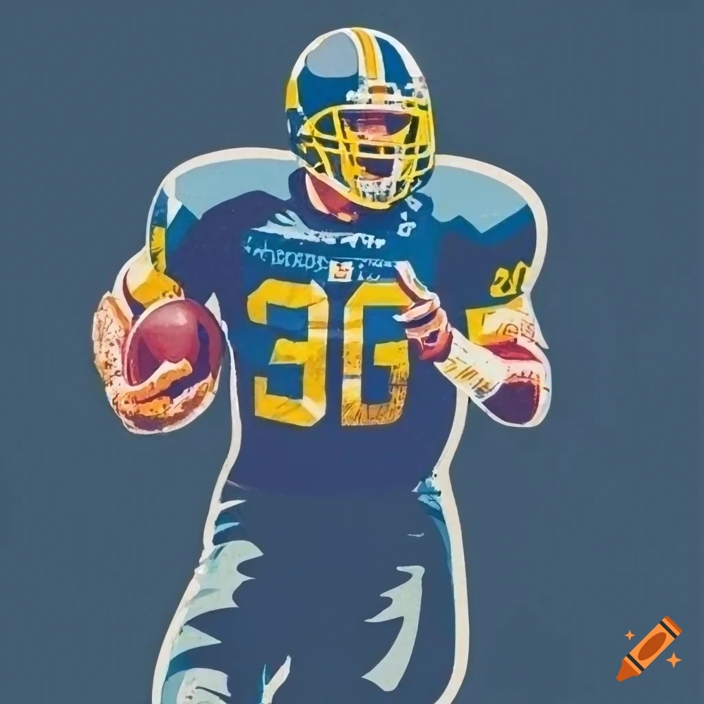 retro-style-american-football-player-poster
