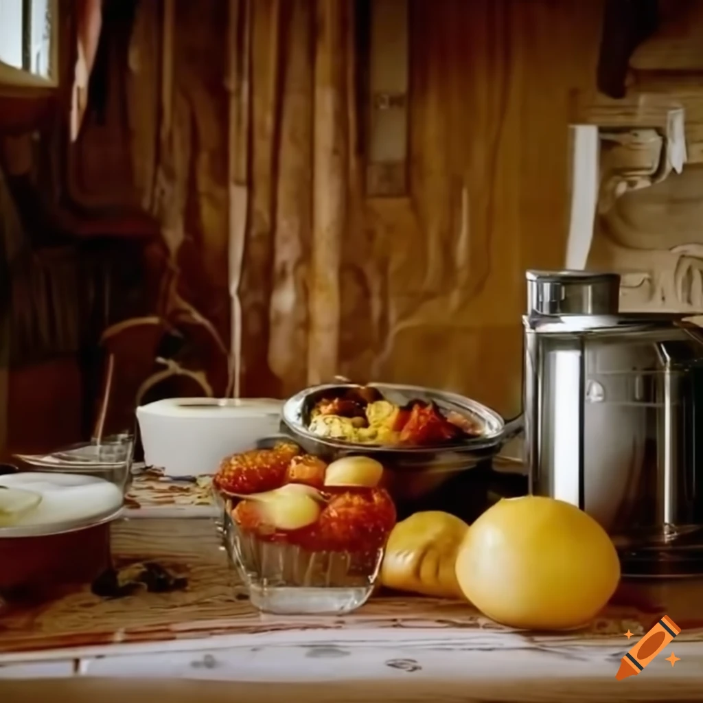 image of an eco-friendly grandmother's kitchen