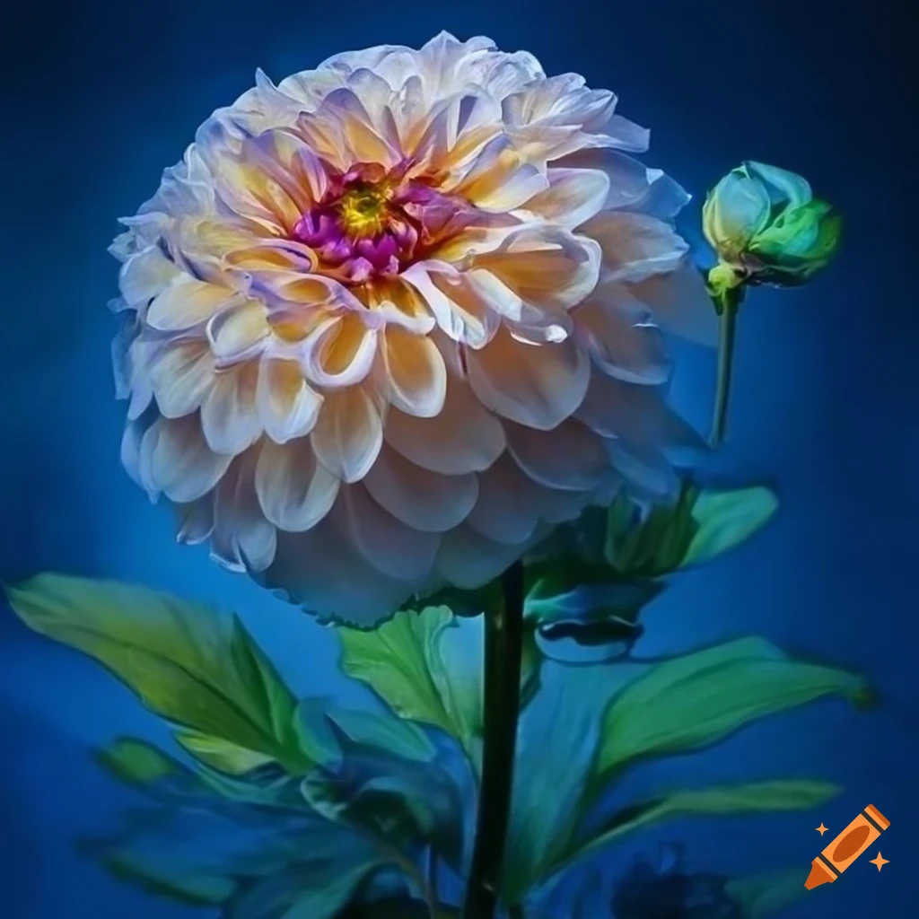 Dahlia Painting With Intricate Details On Craiyon