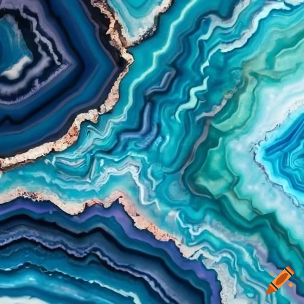 agate inspired wrapping paper pattern