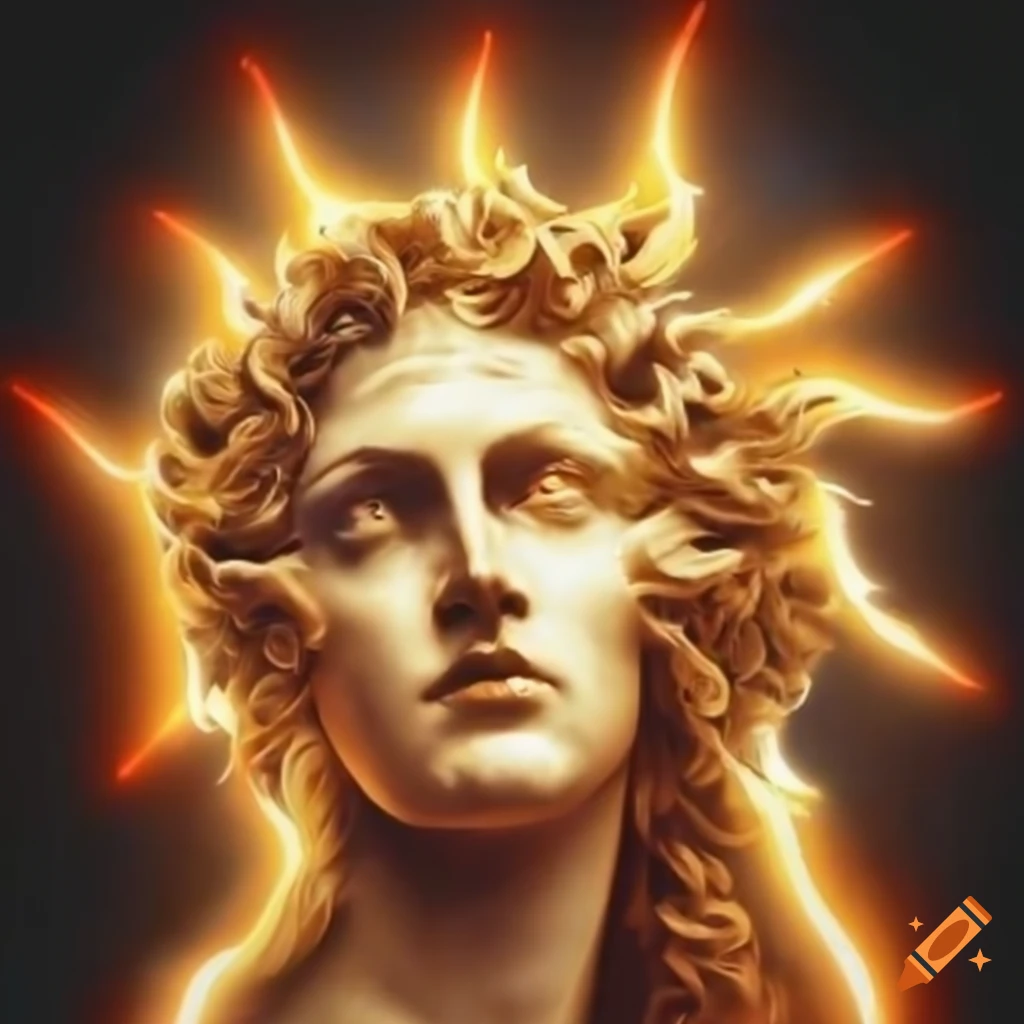 Illustration Of Helios The Greek God Of The Sun On Craiyon