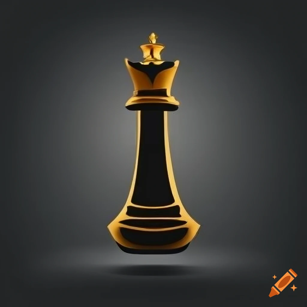 Red Queen Chess Standing Against Black Background Stock Photo