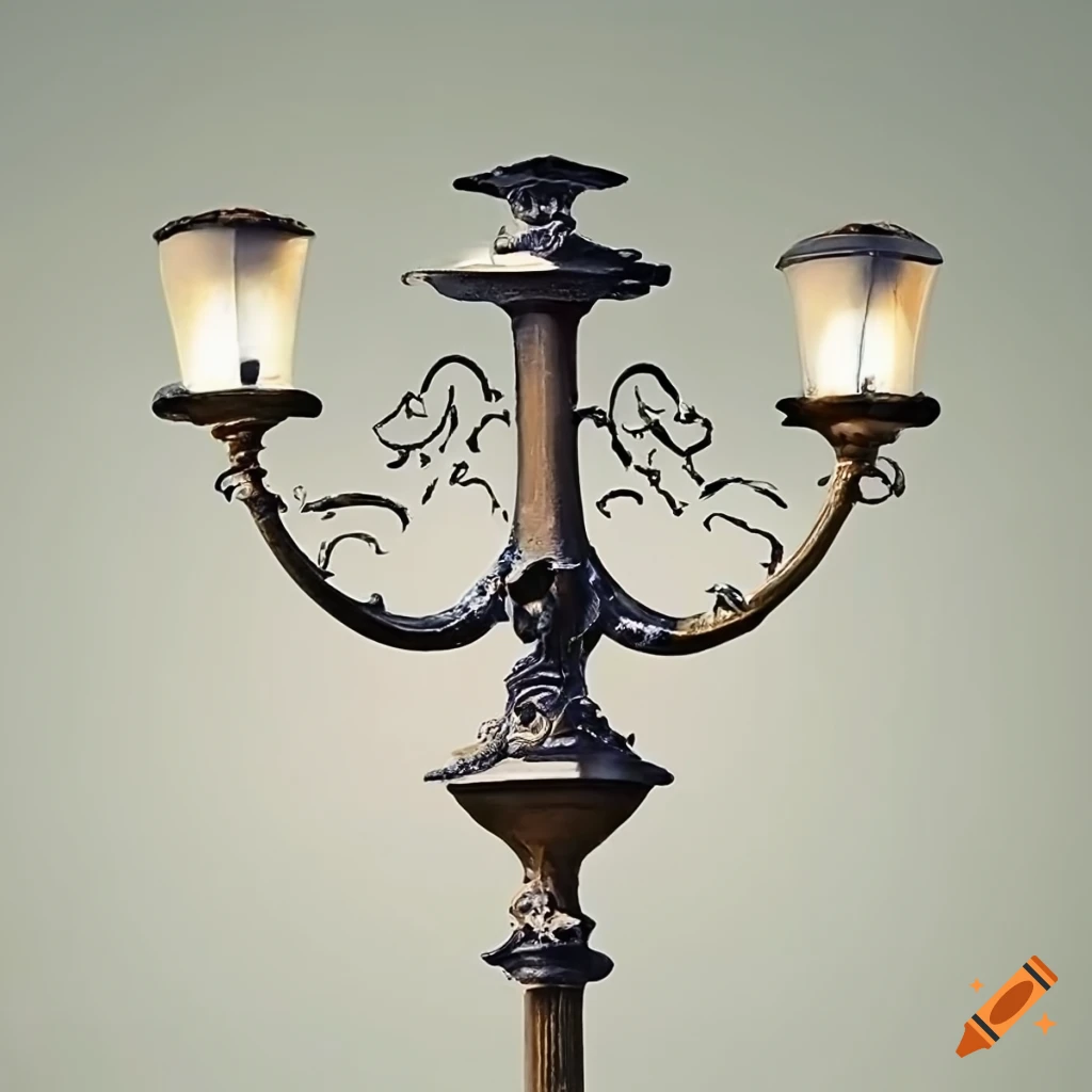 Candelabrum in a street in france on Craiyon