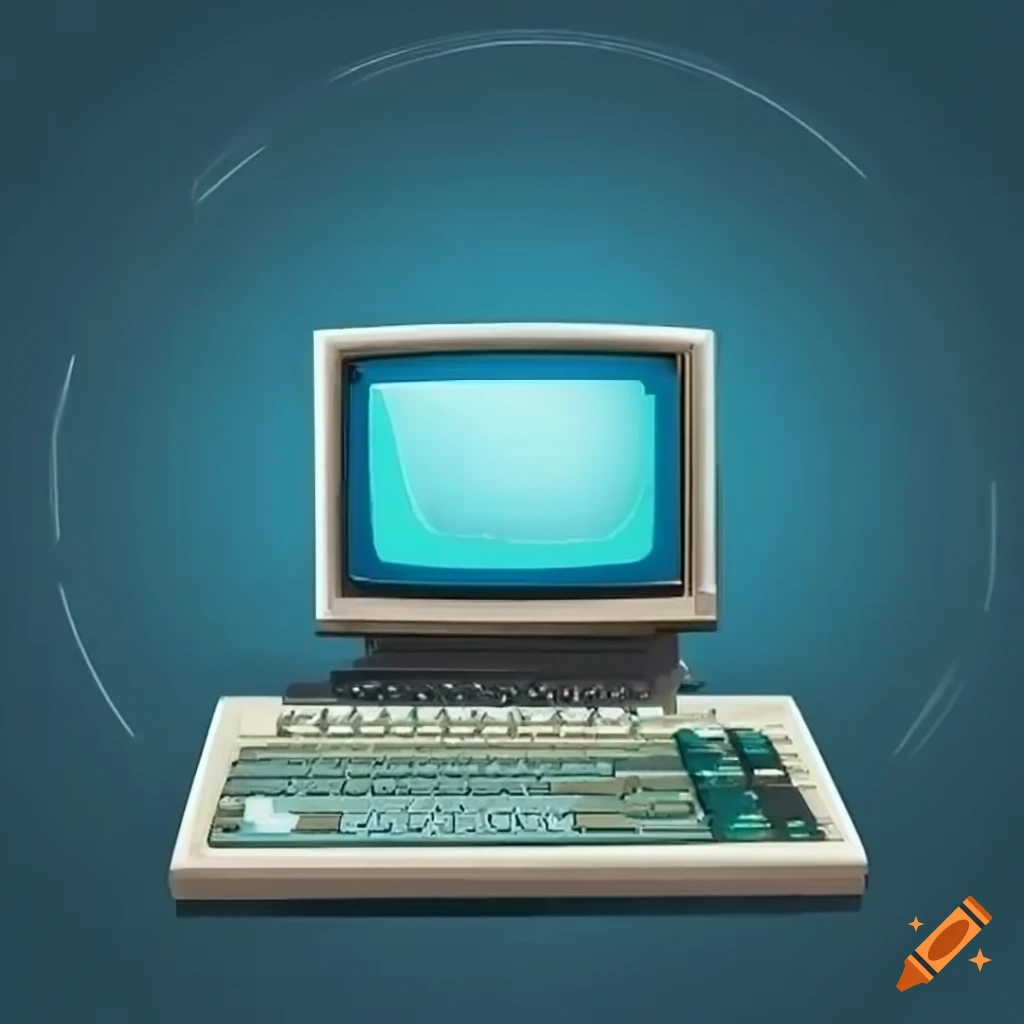 Retro futuristic computer on Craiyon
