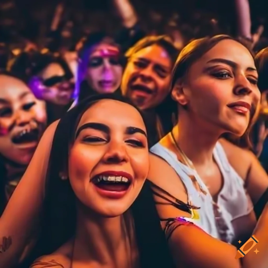 vibrant photograph of fans enjoying a concert