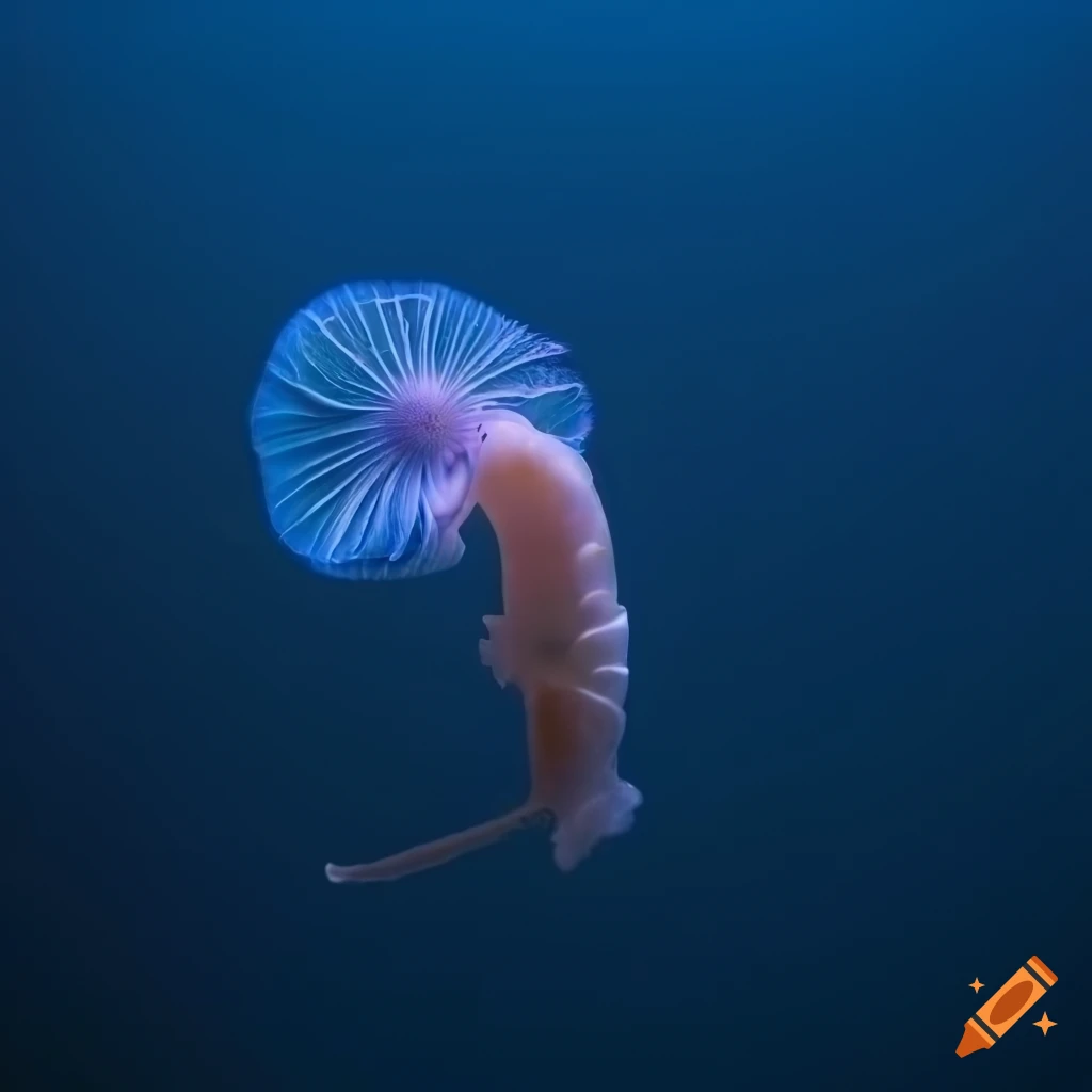 beautiful underwater flower sea creature