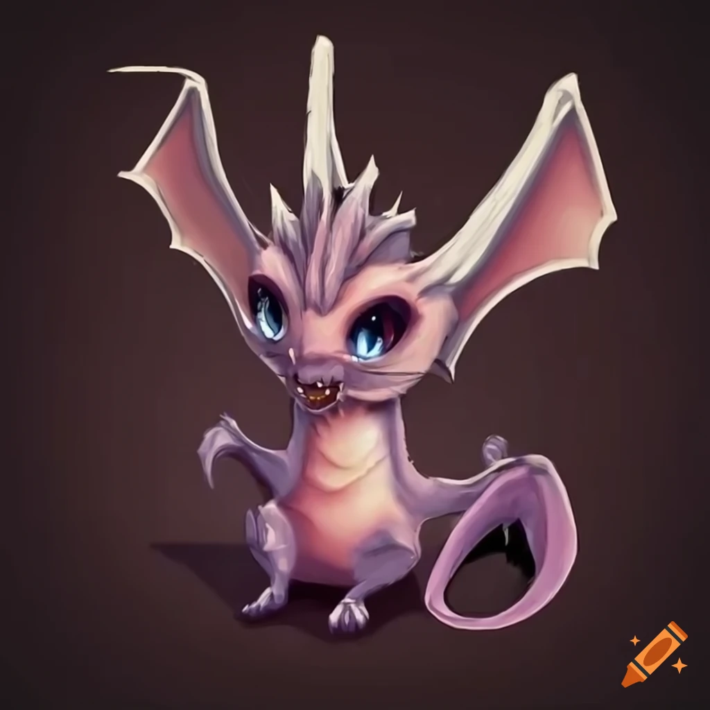 Cute baby batdragon in final fantasy style on Craiyon