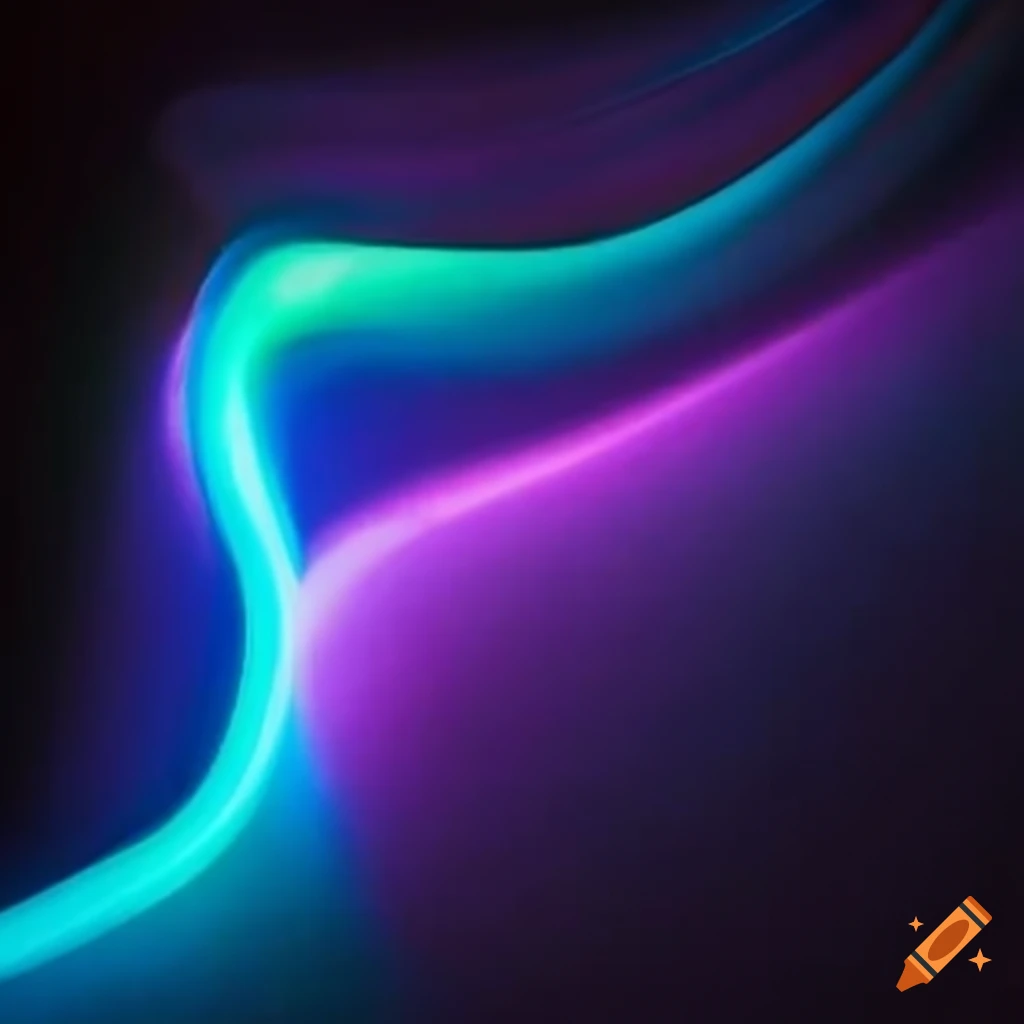 abstract image of luminous fiber optics on black background