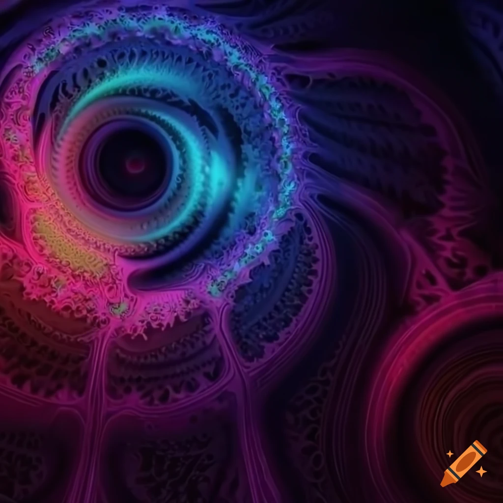 symmetric 3d colorful fractals emerging from the void