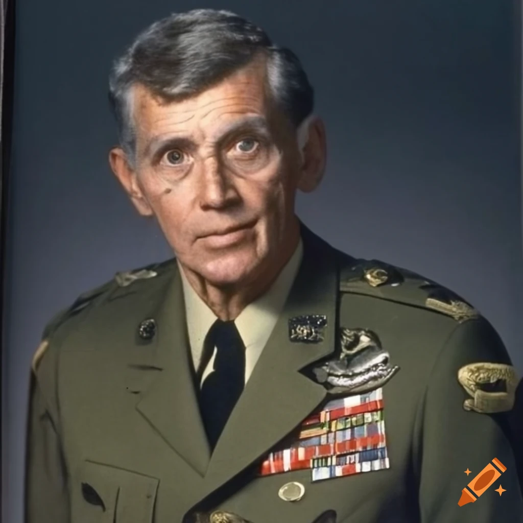 Portrait Of An American General In The 1980s On Craiyon