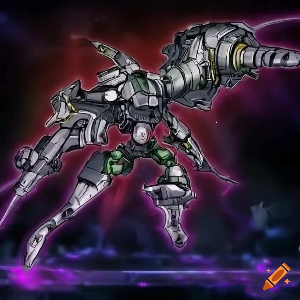 Futuristic mechanical entity artwork in yu gi oh style on Craiyon
