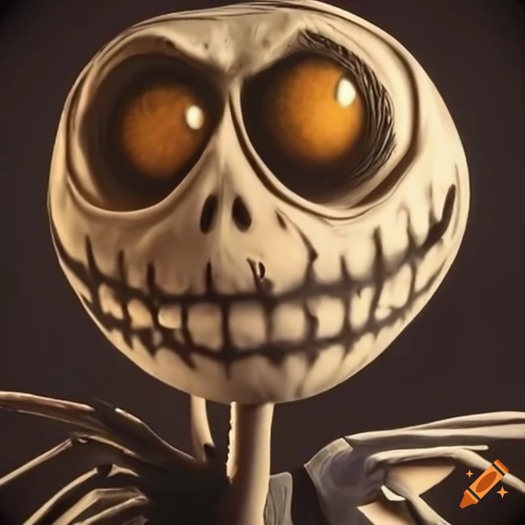 Jack skellington character from the nightmare before christmas on Craiyon