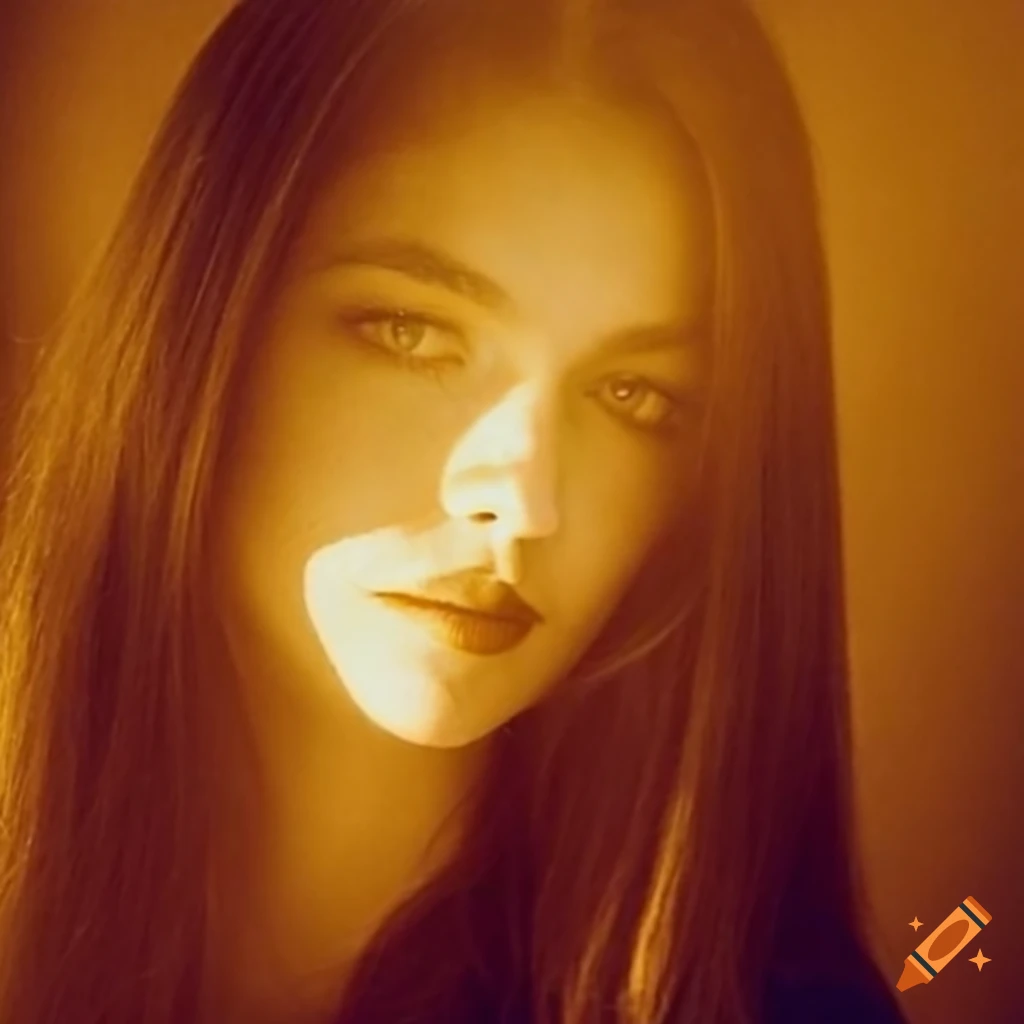 close-up of a beautiful woman with long hair