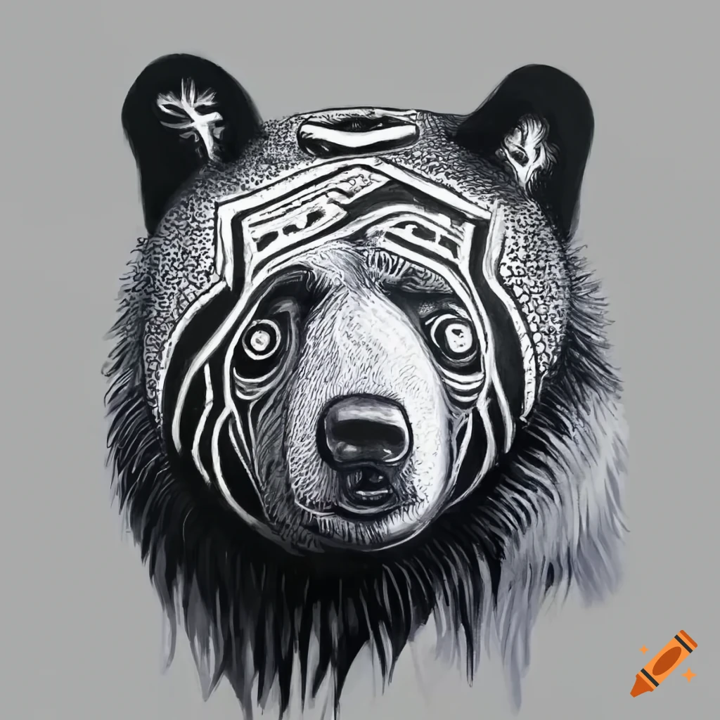 Bear paws (Protection, strength) bear paws original tribal tattoo design