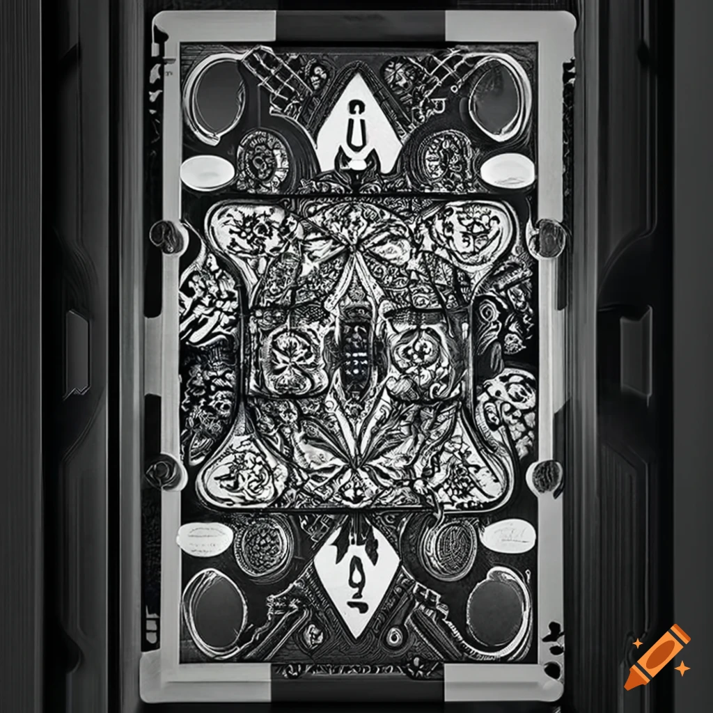 Sleek futuristic playing card design on Craiyon