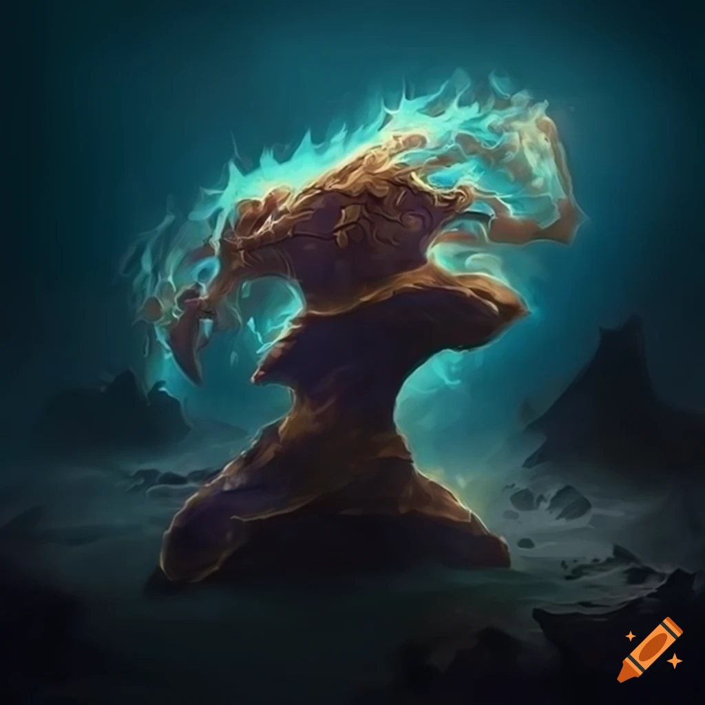 art of a flying elemental flash rock